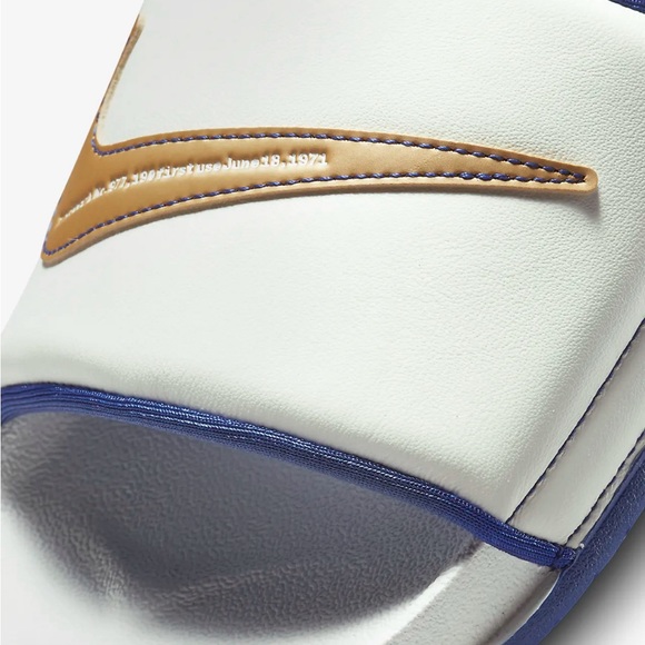 Nike Offcourt Slide Sail Blue & Metallic Gold Men’s sz 7 New! - Picture 3 of 6